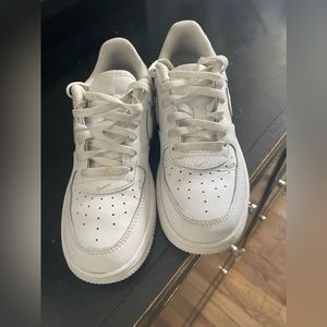 White Air Force 1s size 1.5
